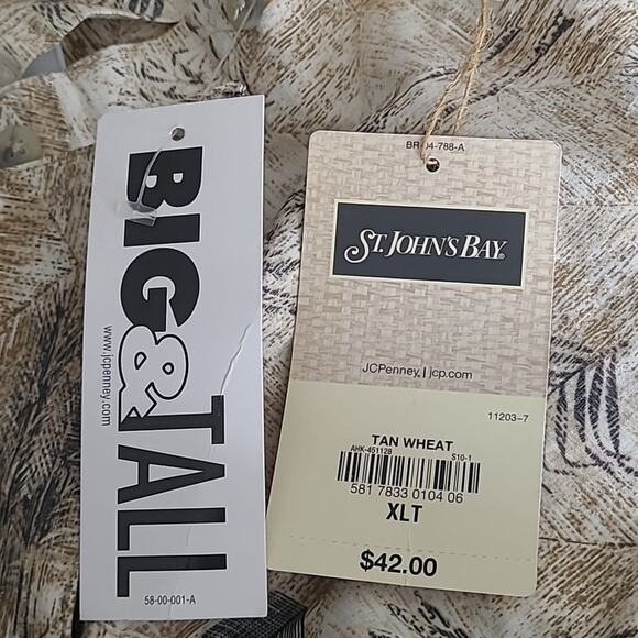 NWT St John's Bay Island Style‎ Tropical Button down shirt. Size XL Tall - Picture 6 of 6